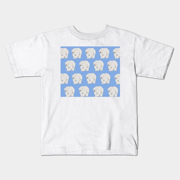 Amazing polar bear Kids T-Shirt by ButtonandSquirt